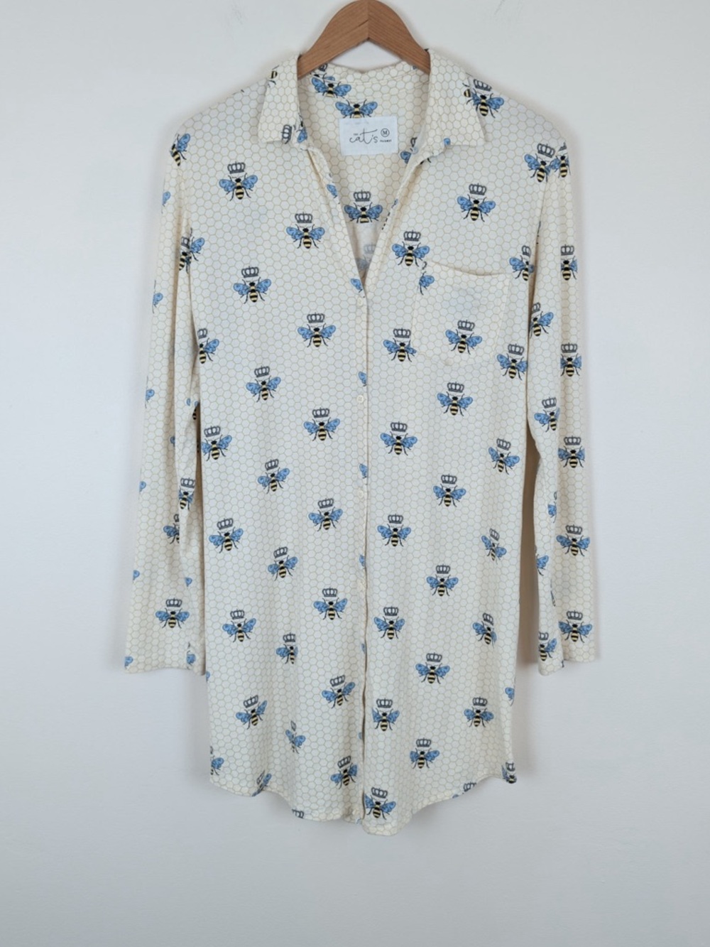 The Cat's Pajamas Queen Bee Luxe Pima Nightshirt